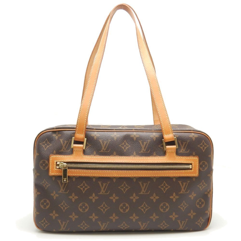 Louis Vuitton Monogram Cite GM Shoulder Bag Brown